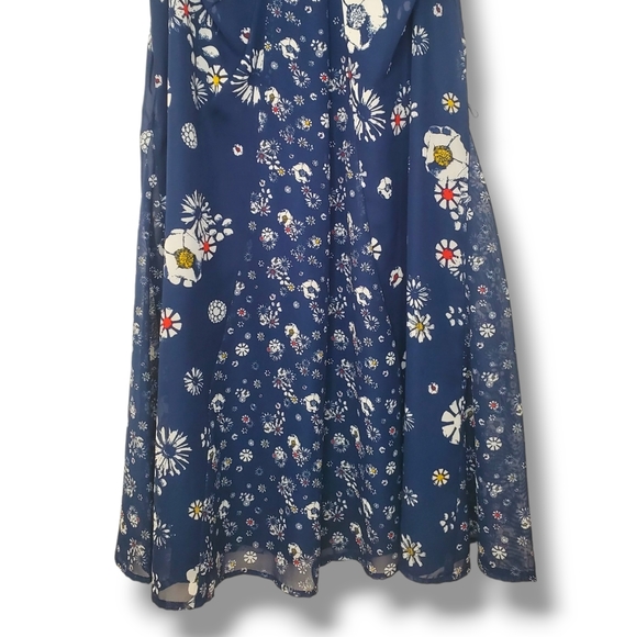 Jason Wu for Target Daisy Floral Navy Sleeveless Shift Above Knee Dress Sz S - Picture 7 of 12